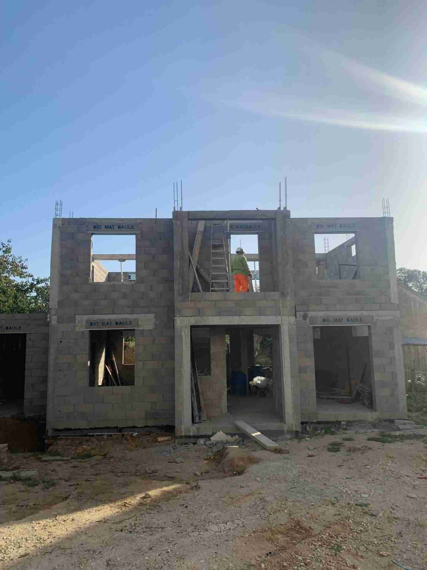 Structure maison en construction - Maçonnerie étage Seine-et-Marne