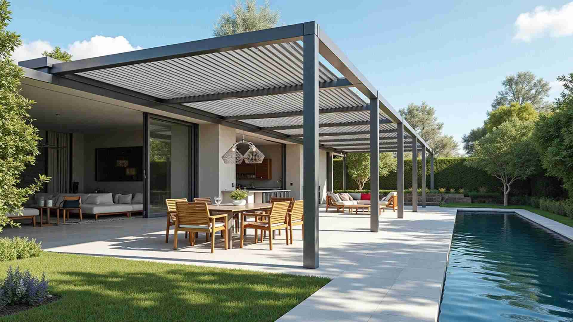 Pergola bioclimatique